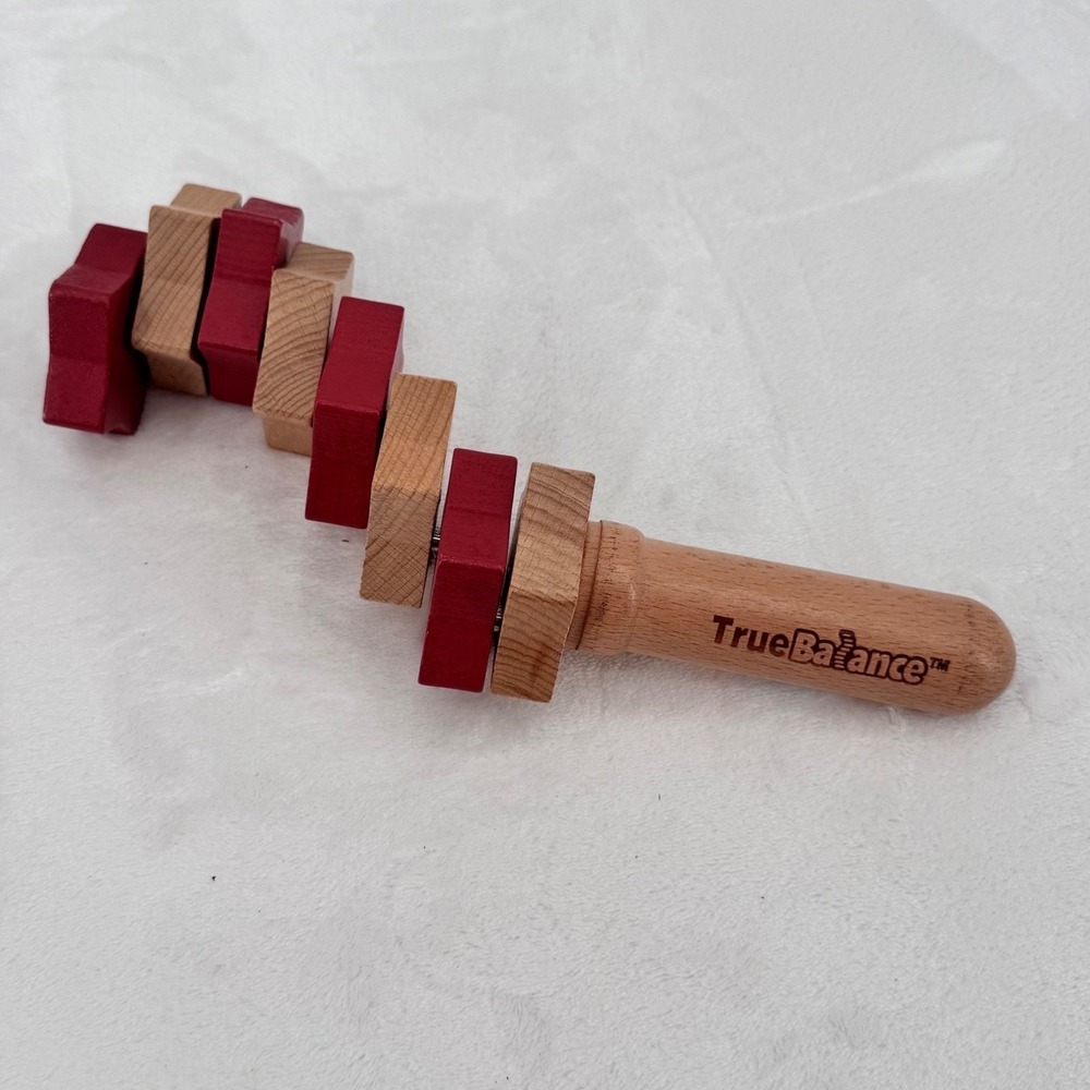 TrueBalance Wooden Handheld Coordination Game, Limited Edition Red Star Colorway